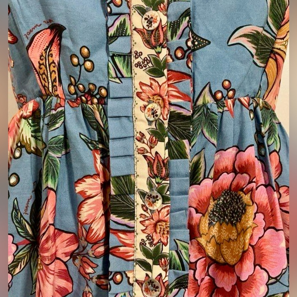 FARM Rio Wonderful Bouquet Blue Sleeveless Maxi Dress NWT Size S ($285 retail) - Picture 6 of 13